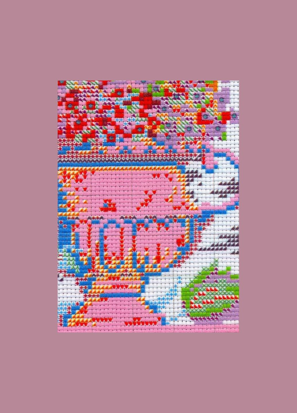 Набір для вишивання за нанесеною на канву схемою "Flower of Paris". AIDA 14CT printed 44*28 см Joy Sunday (313614371)