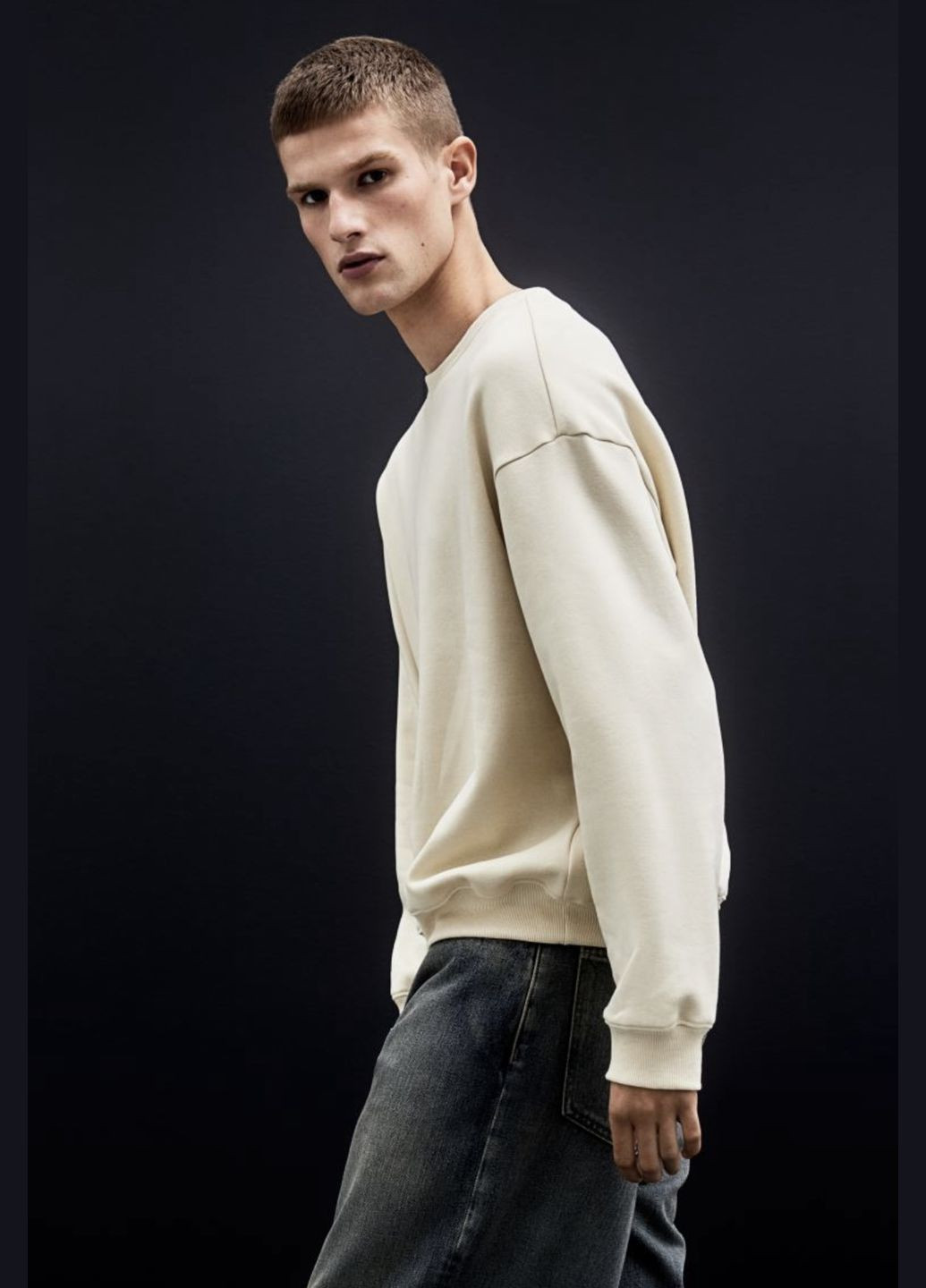 Бежевый свитшот H&M (326379468)