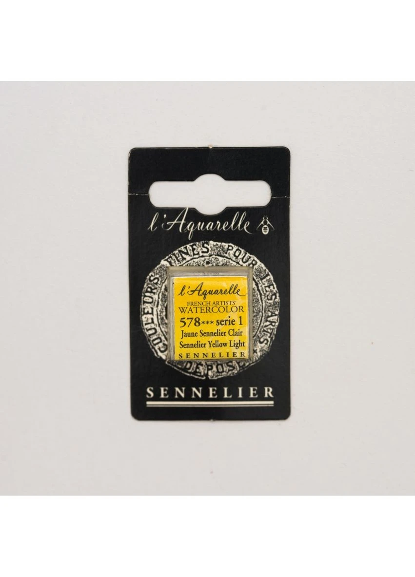 Акварельная краска, полукювета, S1, Желтая светлая Сеннелье ( Yellow Light) Sennelier (376456769)