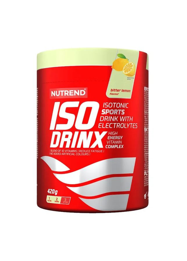 Ізотонік у порошку Isodrinx гіркий лимон 420 г Nutrend (361118972)