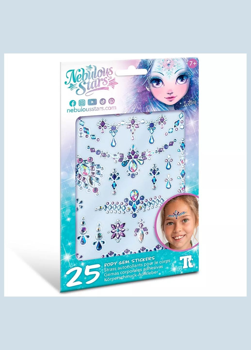 Набор кристаллов для тела Боди-арт Звездные узоры в ассортименте (11451) Nebulous Stars (326805465)