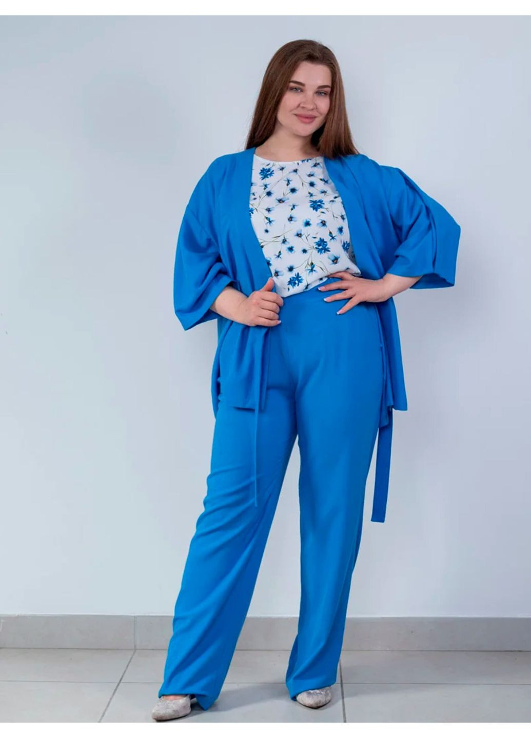 Голубой лето кардиган Nita