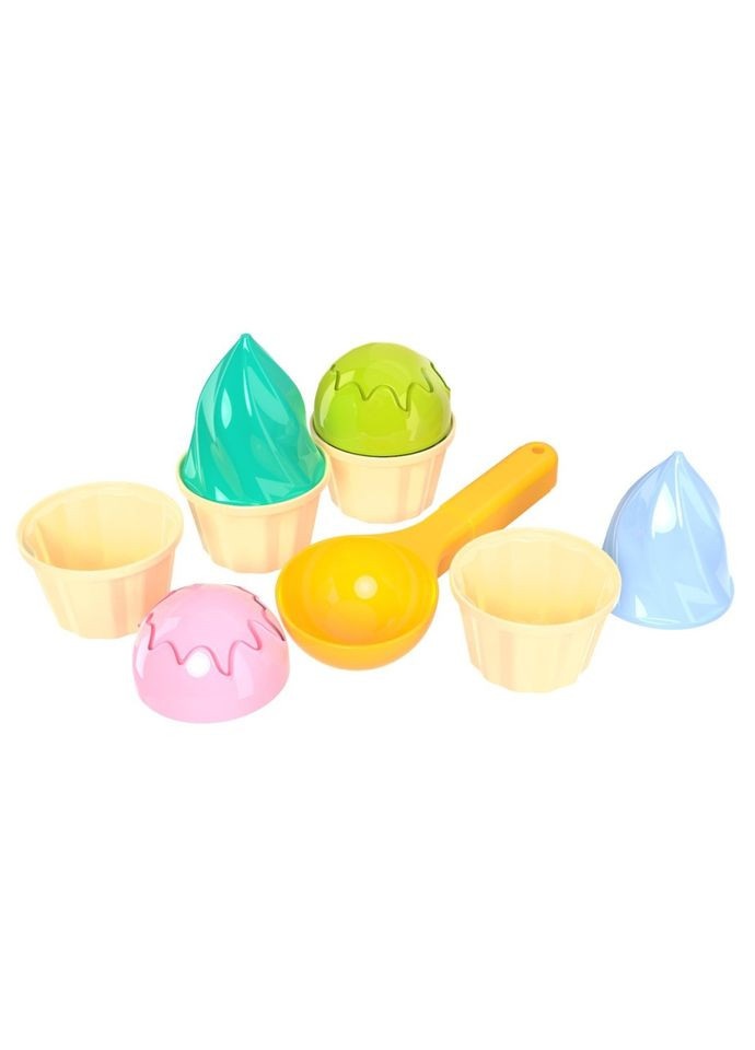 Іграшка "Набір для гри з піском" 6610TXK, 4 формочки та ложечка ТехноК (314818571)