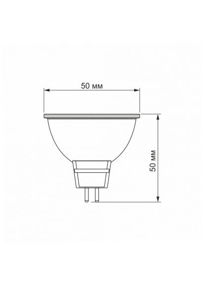 LED лампа MR16e 6W GU5.3 4100K (VL-MR16e-06534) Videx (305756268)