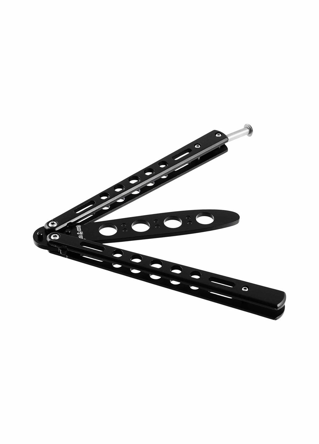 Ніж метелик тренувальний, тупий (не гострий), балісонг для фліпінгу Black 10-B No Brand (370770549)