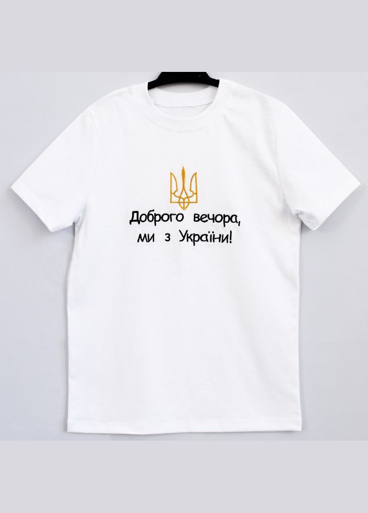 Біла літня футболка доброго вечора дівчинці Ladan