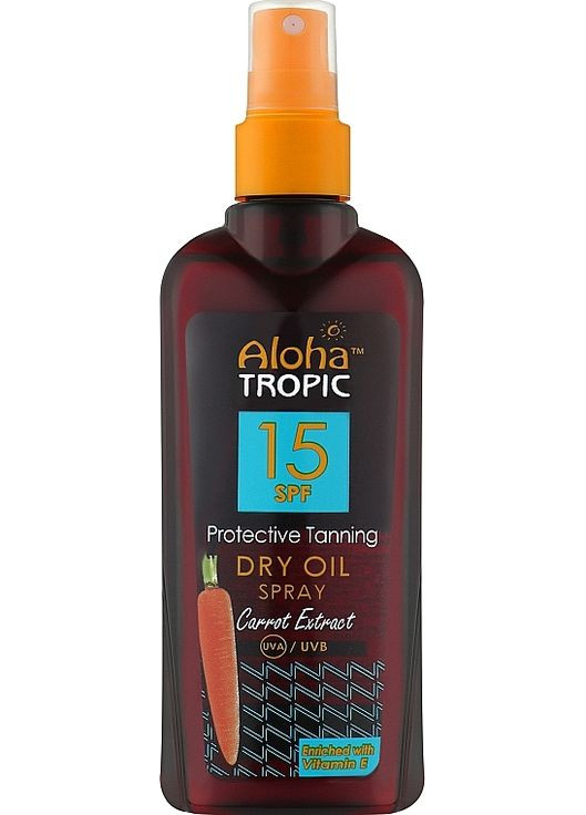 Олія для засмаги SPF15 Aloha Tropic Protective Tanning Dry Oil SPF15 200ml (1206568-34155370) Madis (368643703)