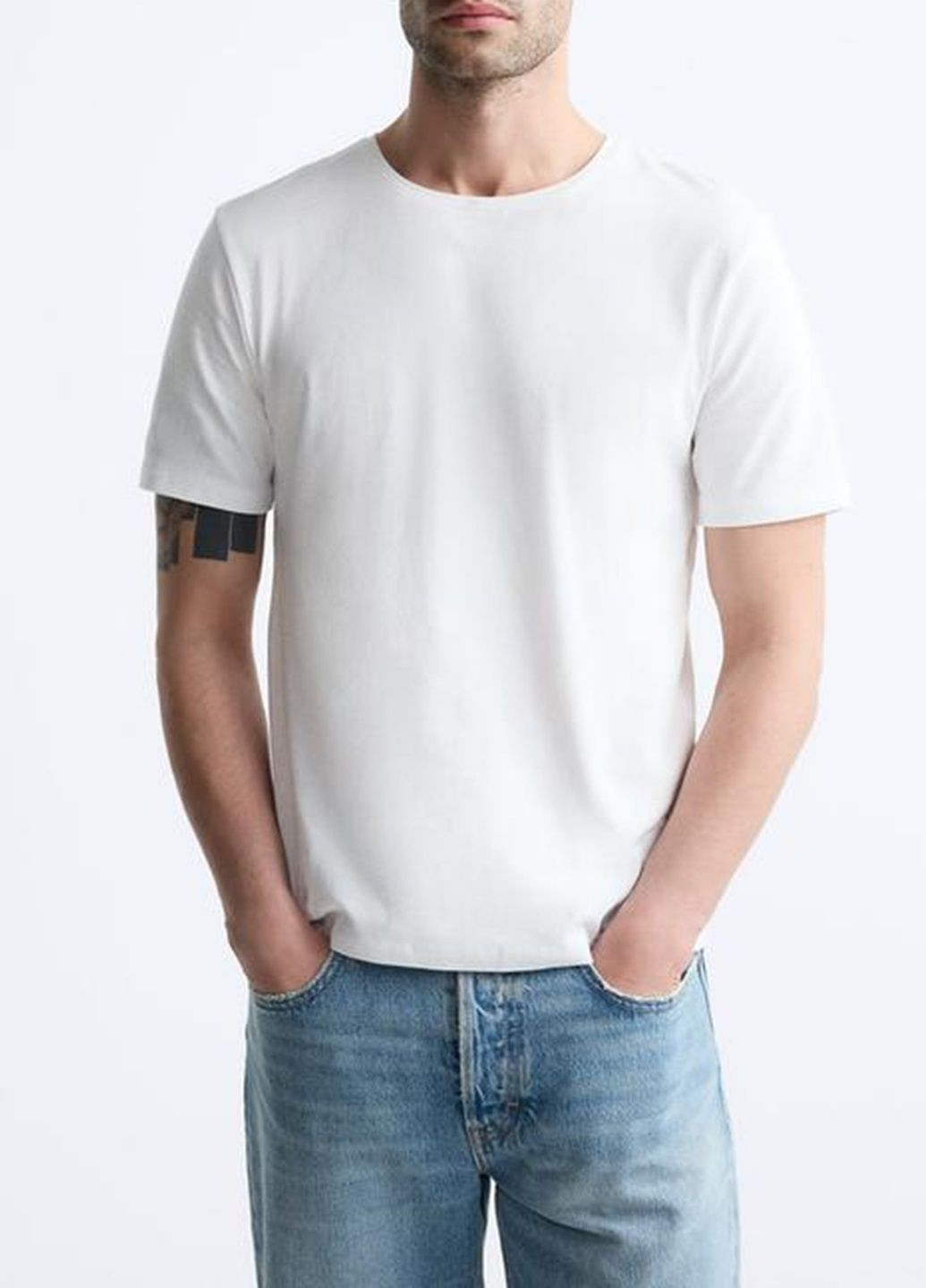 Біла футболка Zara