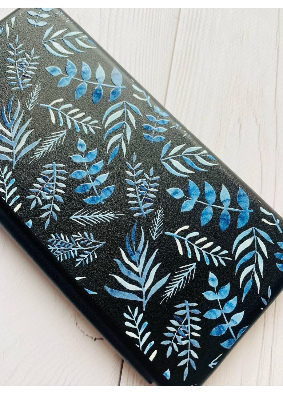 Чохол-книжка з малюнком для Samsung Galaxy S21 FE Чорний:: Рослинний фон (принт 276) Creative (360705872)