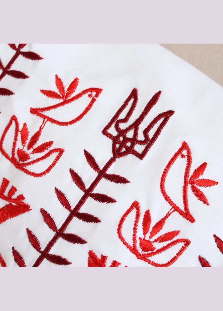 Синяя футболка мужская с этно вышивкой Ladan