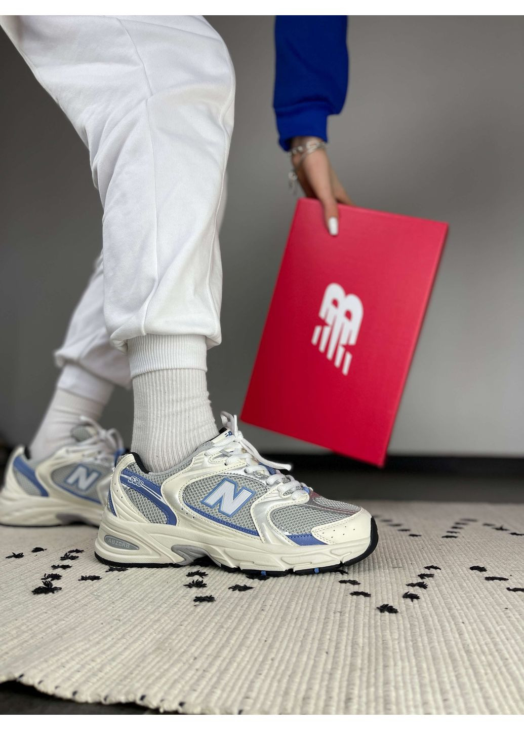 Кросівки жіночі New Balance 530 Steel Blue MR530KC No Brand світло-блакитні демісезони (366196287)