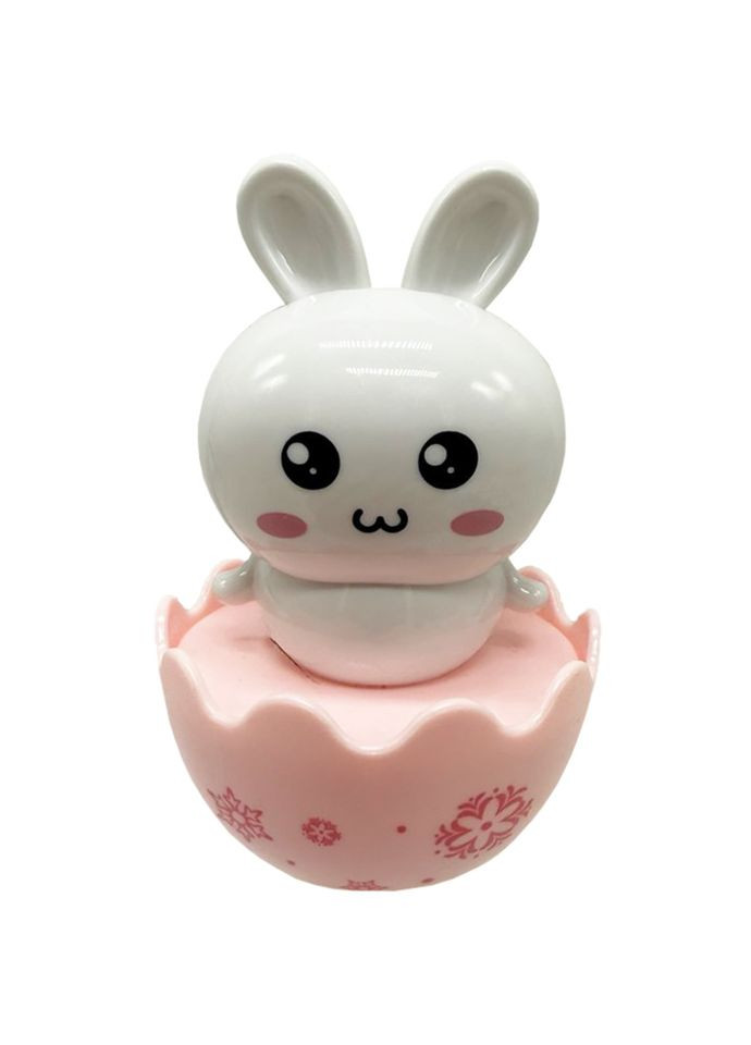 Дитяча неваляшка "Зайчик" 657-55(White) 7,5 см, брязкальце Bambi (363986681)