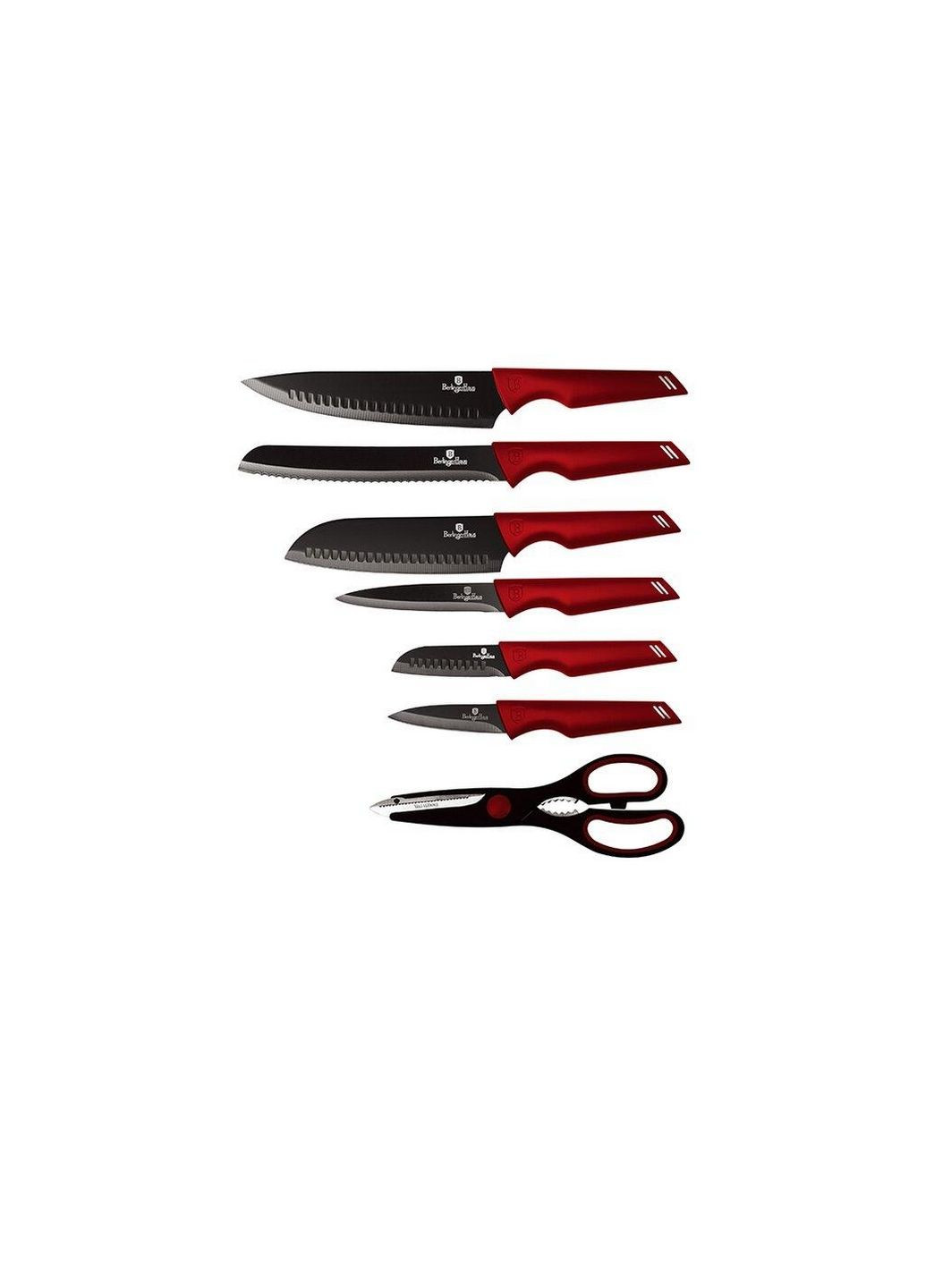 Набор ножей из 7 предметов Berlinger Haus красные,