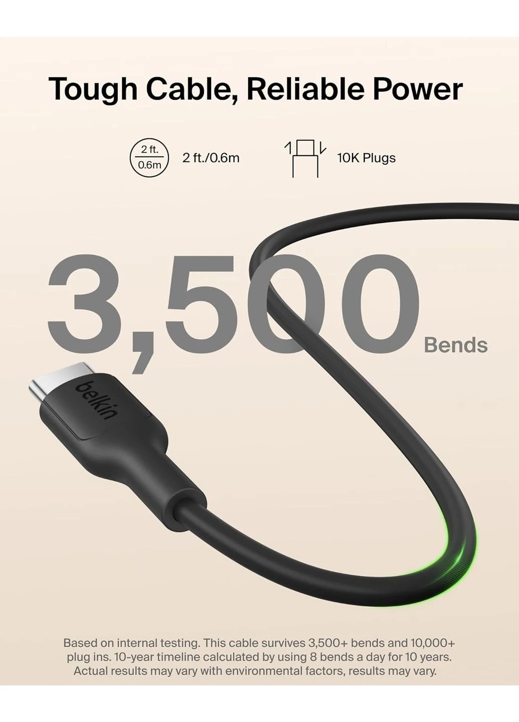 Акумулятор портативний літій-іонний Power Bank 5000мА·год, 20Вт PD/Qi2 15Вт, Magnetic Kickstand, чорний Belkin (398205015)