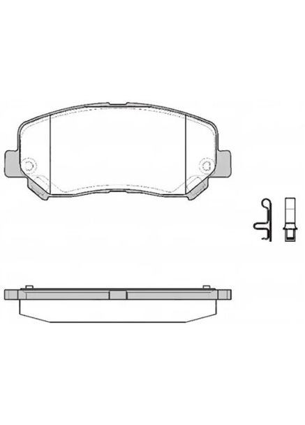Колодки тормозные дисковые передние JEEP CHEROKEE (KL) 11/13- 1513.22 Remsa (368534009)