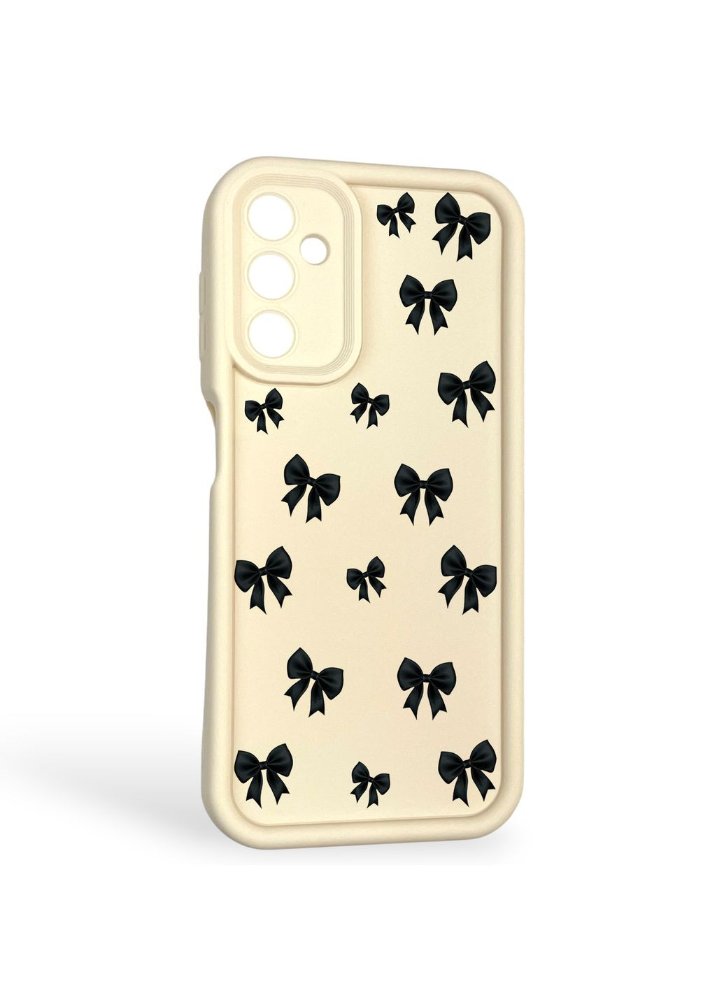 Чехол силиконовый Soft Touch с 3D принтом для Galaxy A14 4G (SM-A145F) молочный (Полная защита камеры) Samsung (371652941)