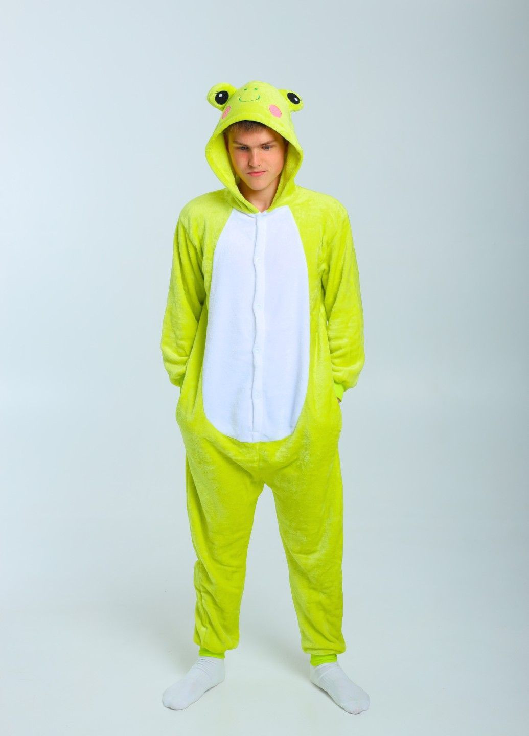 Кігурумі піжама жаба чоловіча зелена плюшева Lalapka (369137966)