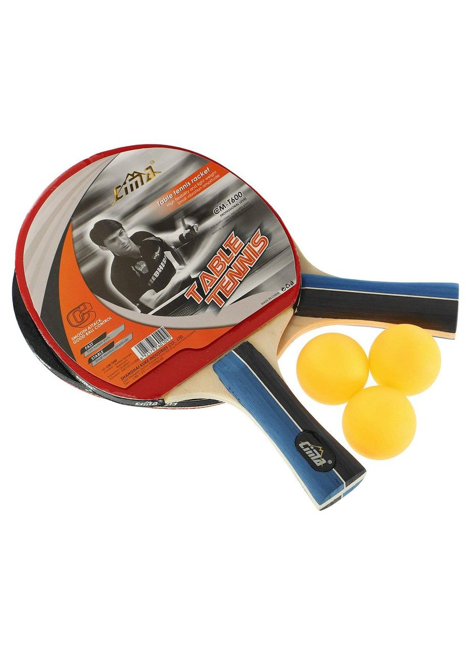 Набір для настільного тенісу CM-600 2 ракетки 3 м'ячі Cima (326784923)