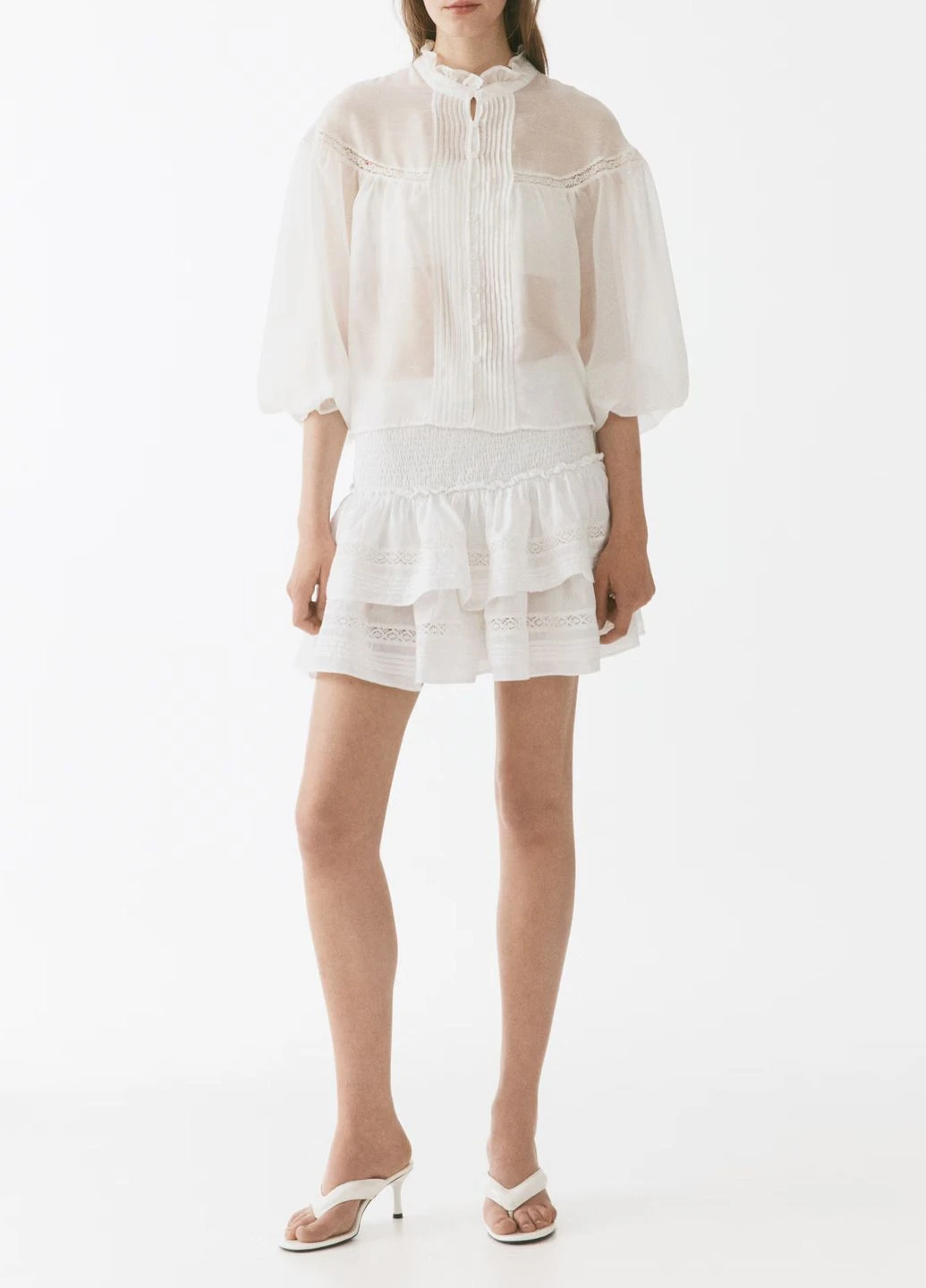 Белая блузка H&M