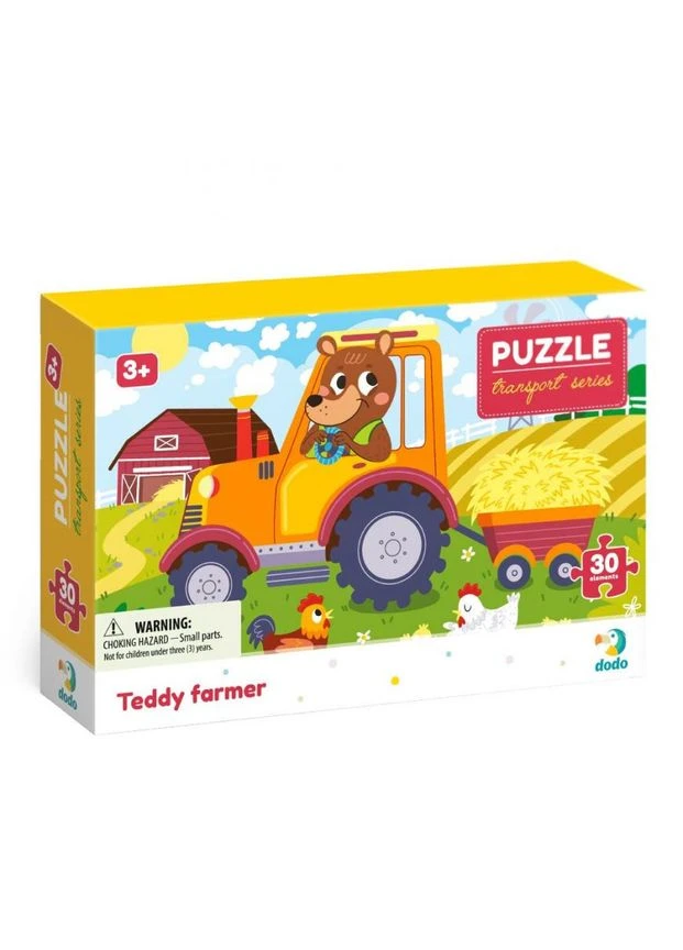 Дитячий пазл "Ведмедик-тракторист" DoDo, 30 ел. 300371 DoDo Toys (392273201)