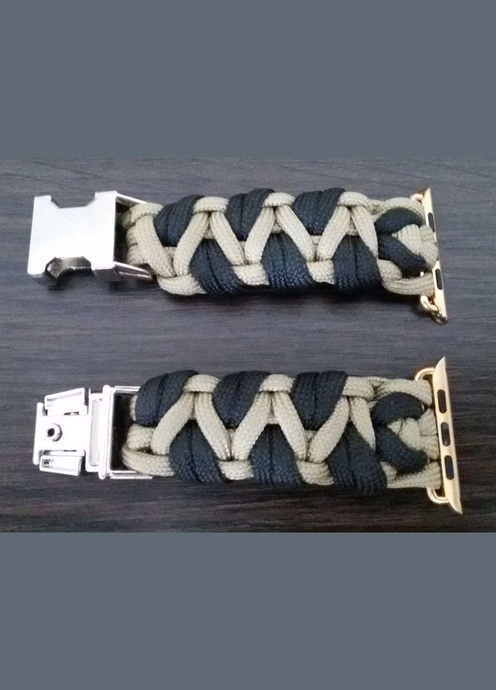 Браслет ремешок Double Cobra BlackGold из паракорда для Apple Watch 42mm / 44mm Primo (266914537)