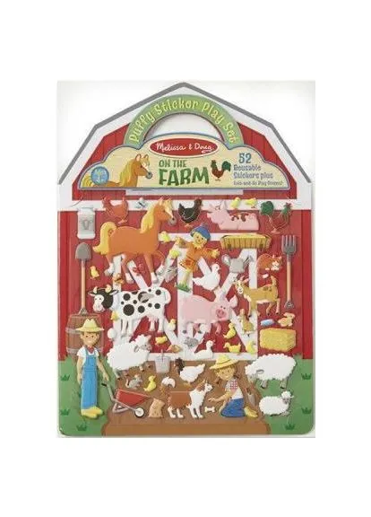 Набір для творчості Багаторазові наклейки Ферма (MD19408) Melissa & Doug Объемные многоразовые наклейки Ферма (401804782)