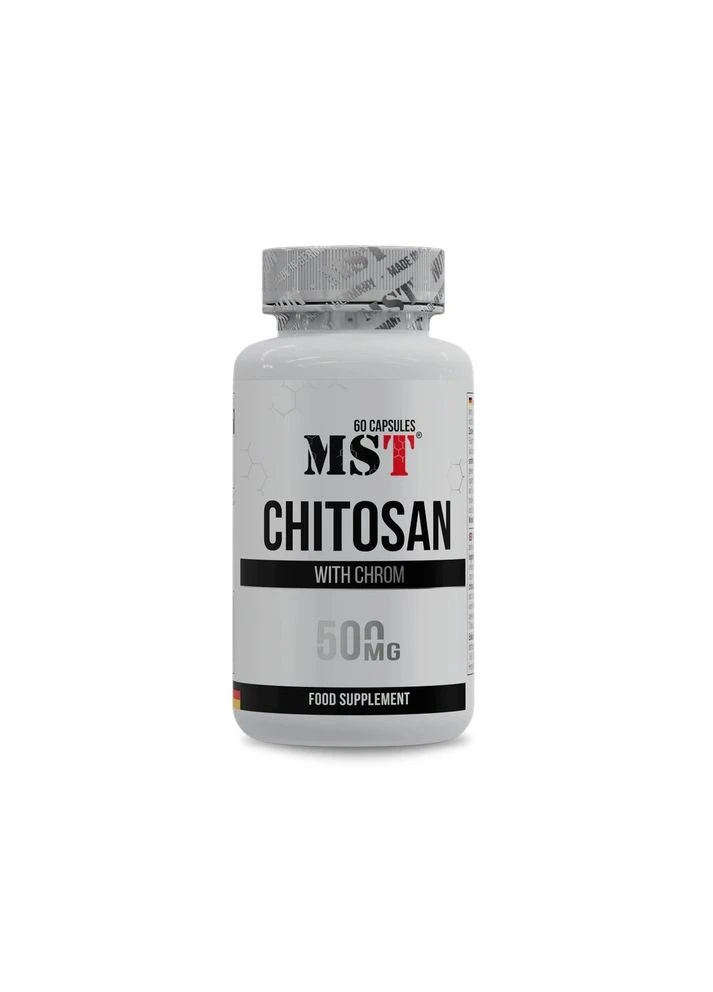 Хітозан та хром Chitosan with Chrom, 60 капсул MST (374356090)