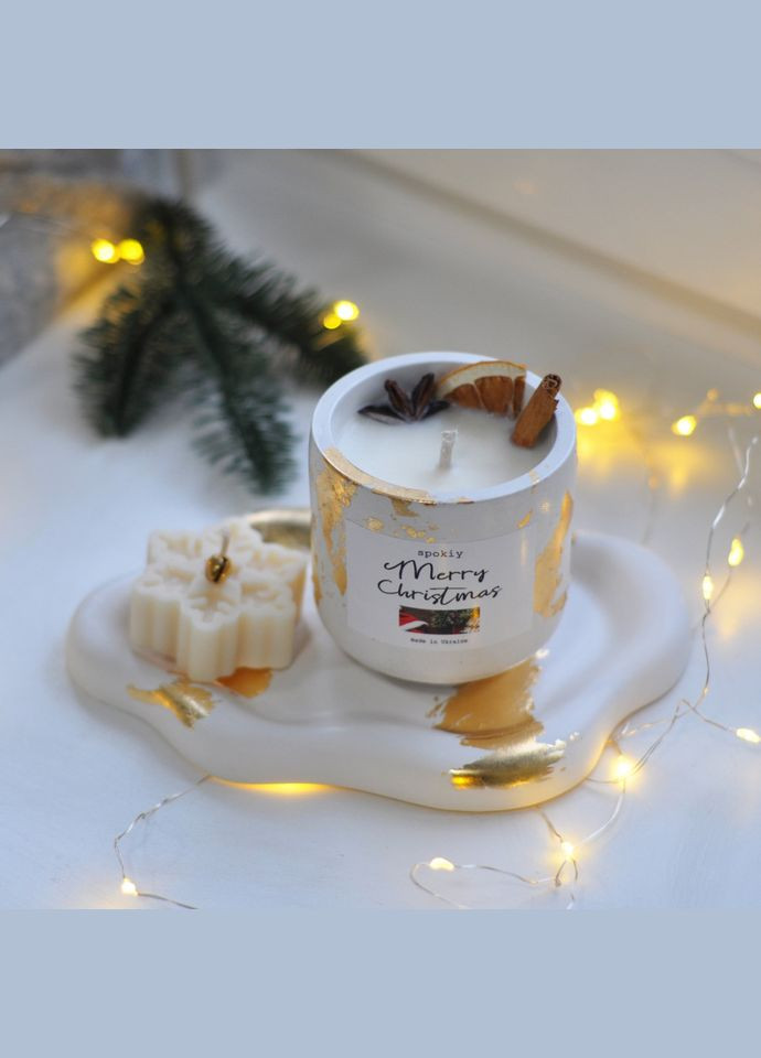 Новорічний набір свічок із соєвого воску «Cosiness» SP2400 ручна робота Spokiy (315482805)