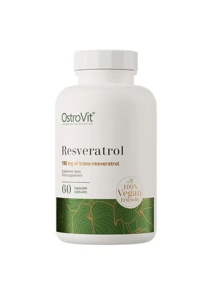 Ресвератрол (Resveratrol) 150 мг 60 капсул Ostrovit (366449050)