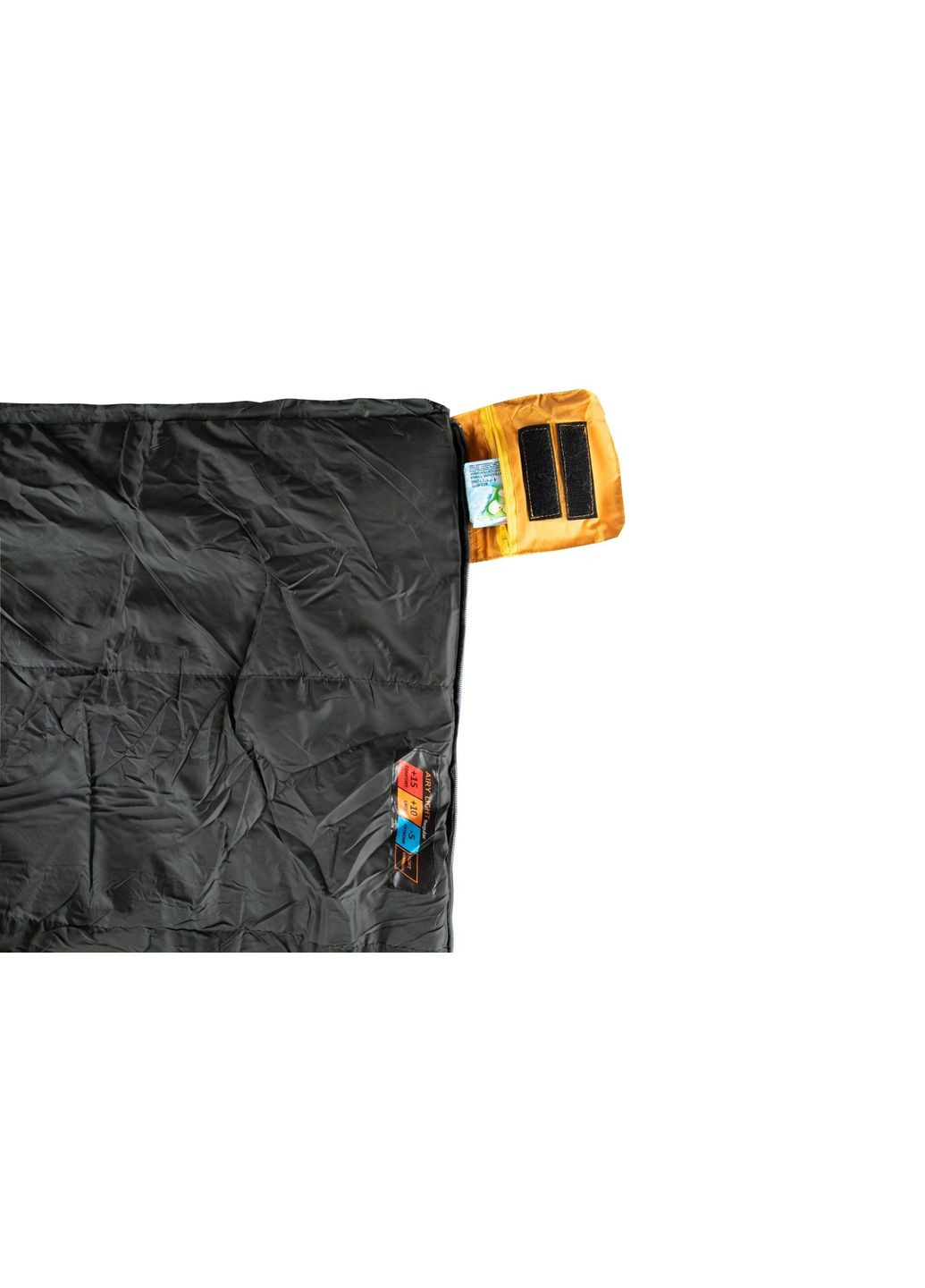 Спальный мешок одеяло с капюшом левый yellow/grey 190/80 Tramp Airy Light (333699324)