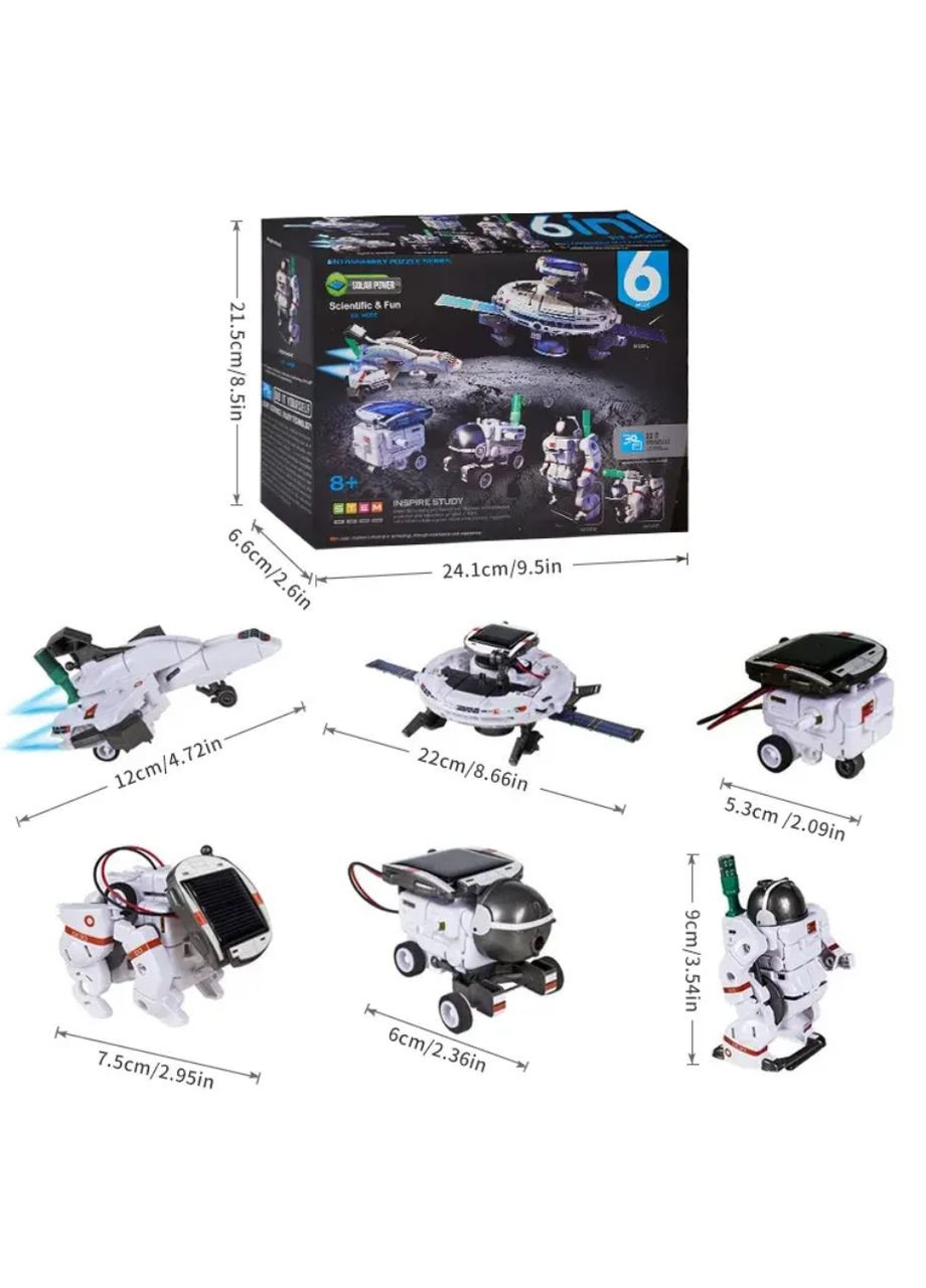 Конструктор STEM научный Робот на солнечной батарее 6 в 1. No Brand (322772662)