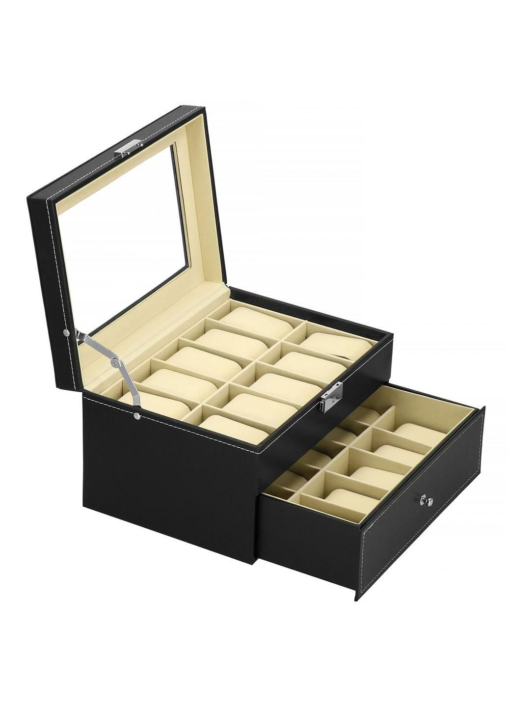 Скринька (органайзер) для зберігання годинників 28 x 20 x 16.5 см HA1059 Springos (290252758)