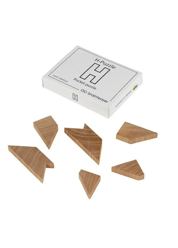 Набор деревянных головоломок "Wooden mini puzzle set #2" set2en 6 штук Заморочка (372830443)