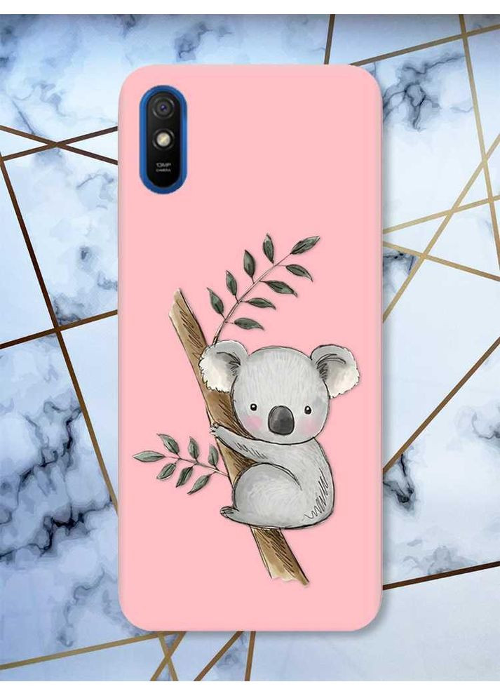 Матовый чехол на Xiaomi Redmi 9А Коала принт 132 Creative (359482368)