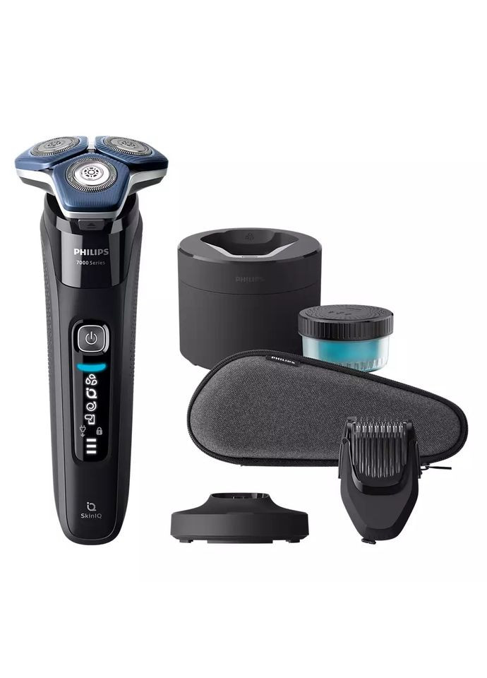 Бритва электр. роторная Series 7000, бритв.головок3, Li-Ion, сух.+влажн., триммер, черный Philips (314835828)