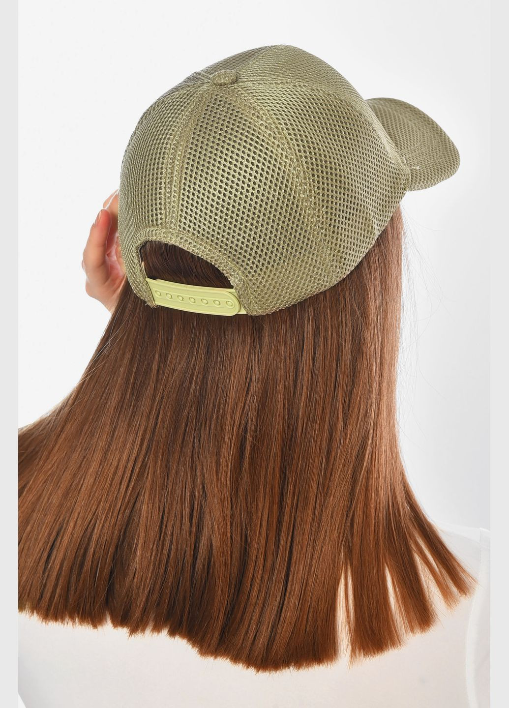 Кепка жіноча кольору хакі Let's Shop (331600789)