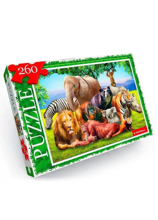 Пазл "Тварини Африки" C260-13-07, 260 ел. Danko Toys (304408271)