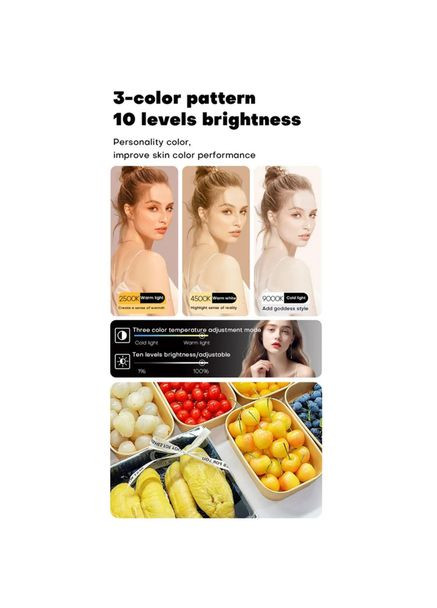 Накамерный свет M20 RGB, 72+42 LED, 22 эффекта, аккумулятор 3000 mAh No Brand (361944435)