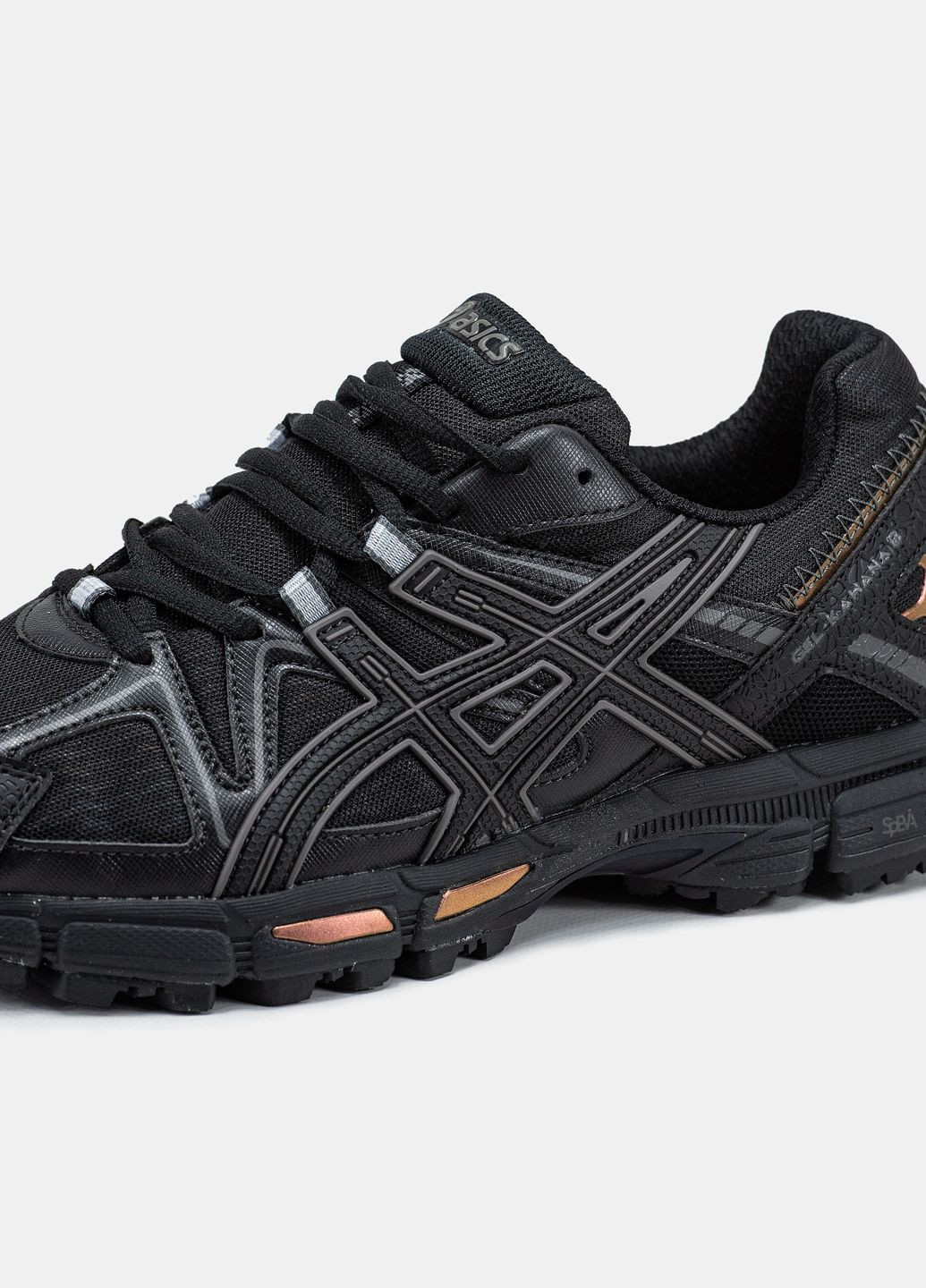Кроссовки женские и мужские Asics Gel-Kahana 8 black rose gold | Асикс Гель-Кахана 8 черные No Brand чёрные всесезоны (315155250)