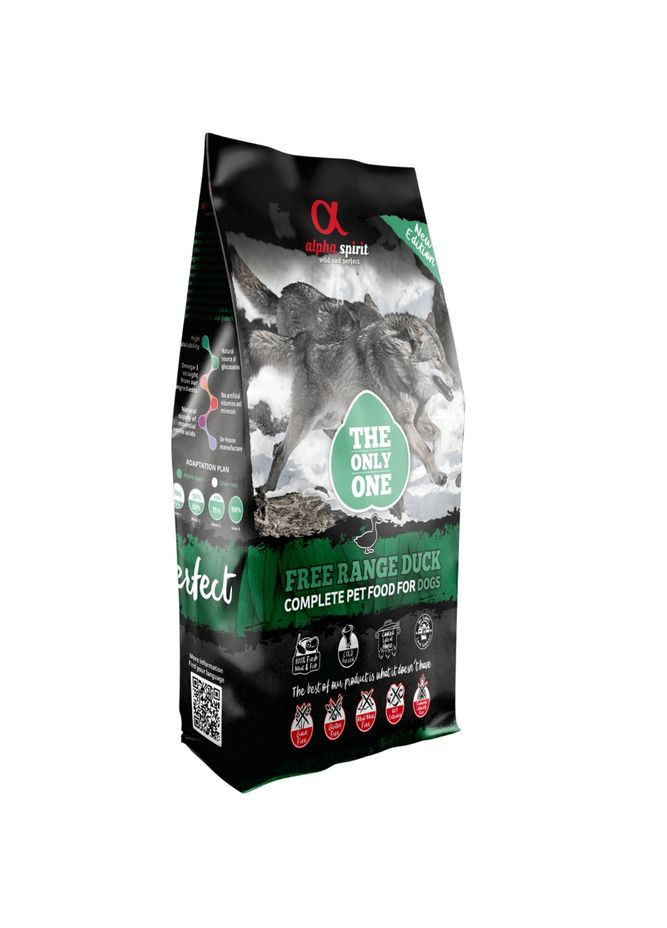Сухий корм The Only One Free Range Duck 12кг, для собак усіх порід та вікових груп, з качкою Alpha Spirit (364488781)