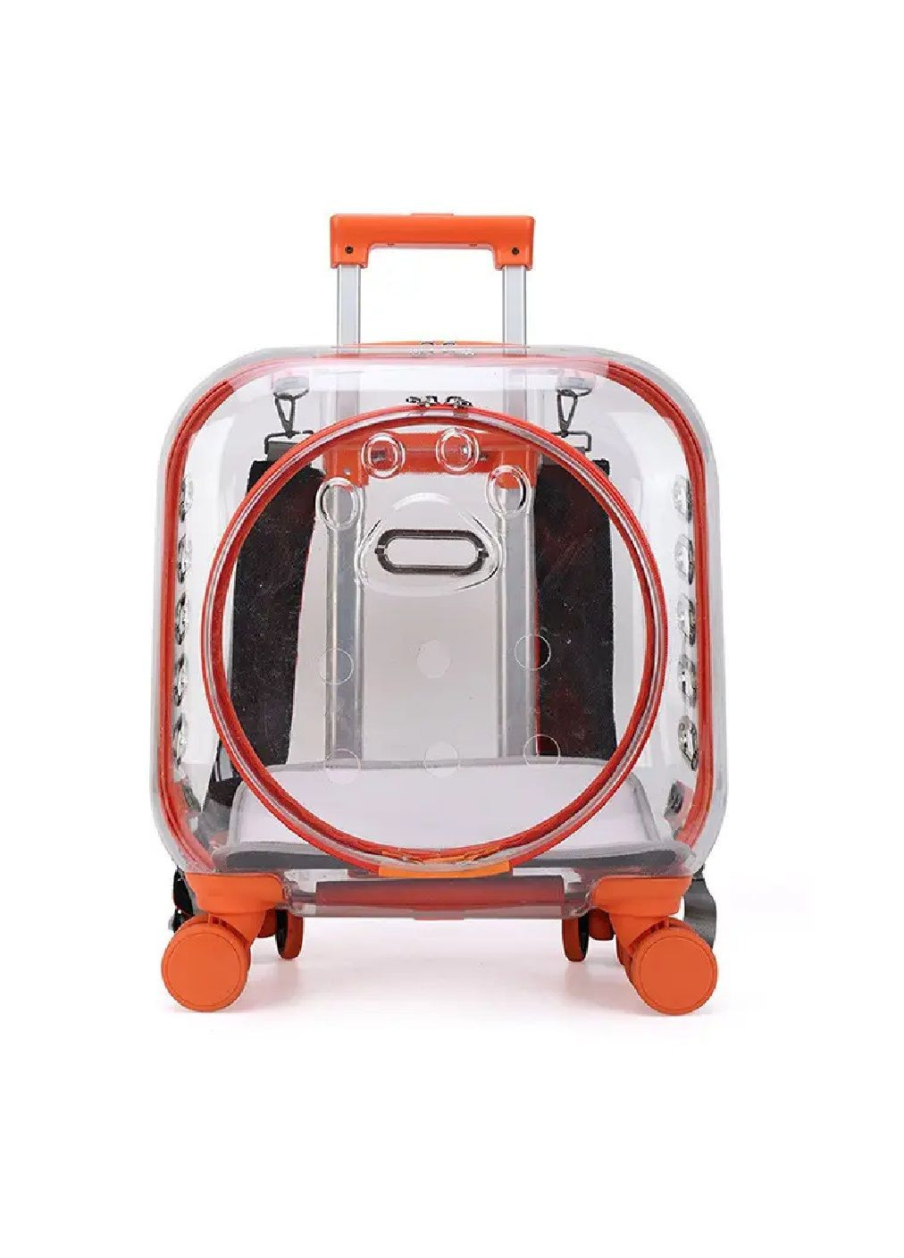 Тележка с телескопической ручкой на колесах 4 штуки для животных котов собак весом до 6 кг 40х40х22 см (481131-Prob) Оранжевый Unbranded (354180123)