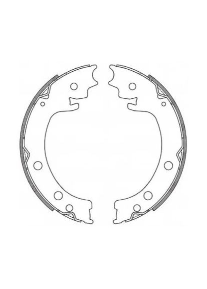 Колодки гальмівні барабанні Remsa (342413042)