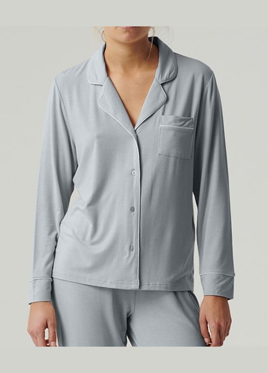 Голубая всесезон пижама женская рубашка + брюки Atlantic