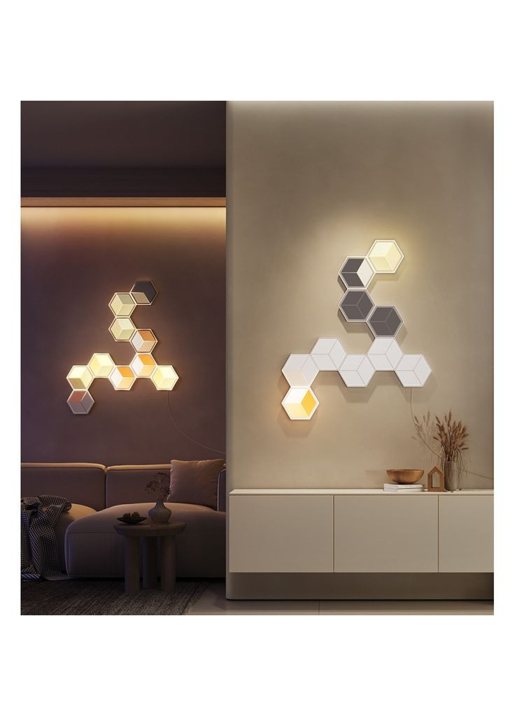 Світильник H106A Glide Hexagon Light Panels Ultra Expansion Pack, 1pc, RGBIC, Wi-Fi/Bluetooth, Purple (H106A007-OF-EU) Govee (372613326)