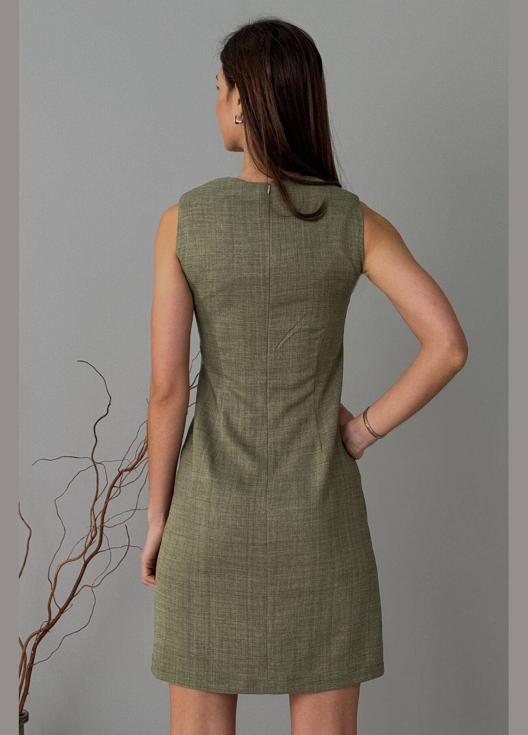 Оливковое платье Nenka