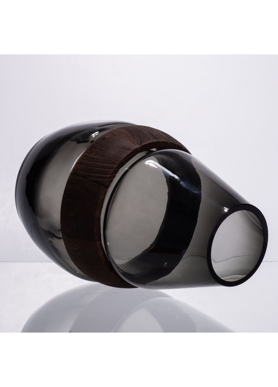 Скляна ваза з деревом кругла прозора HP-32-6 Yiwu (371161038)