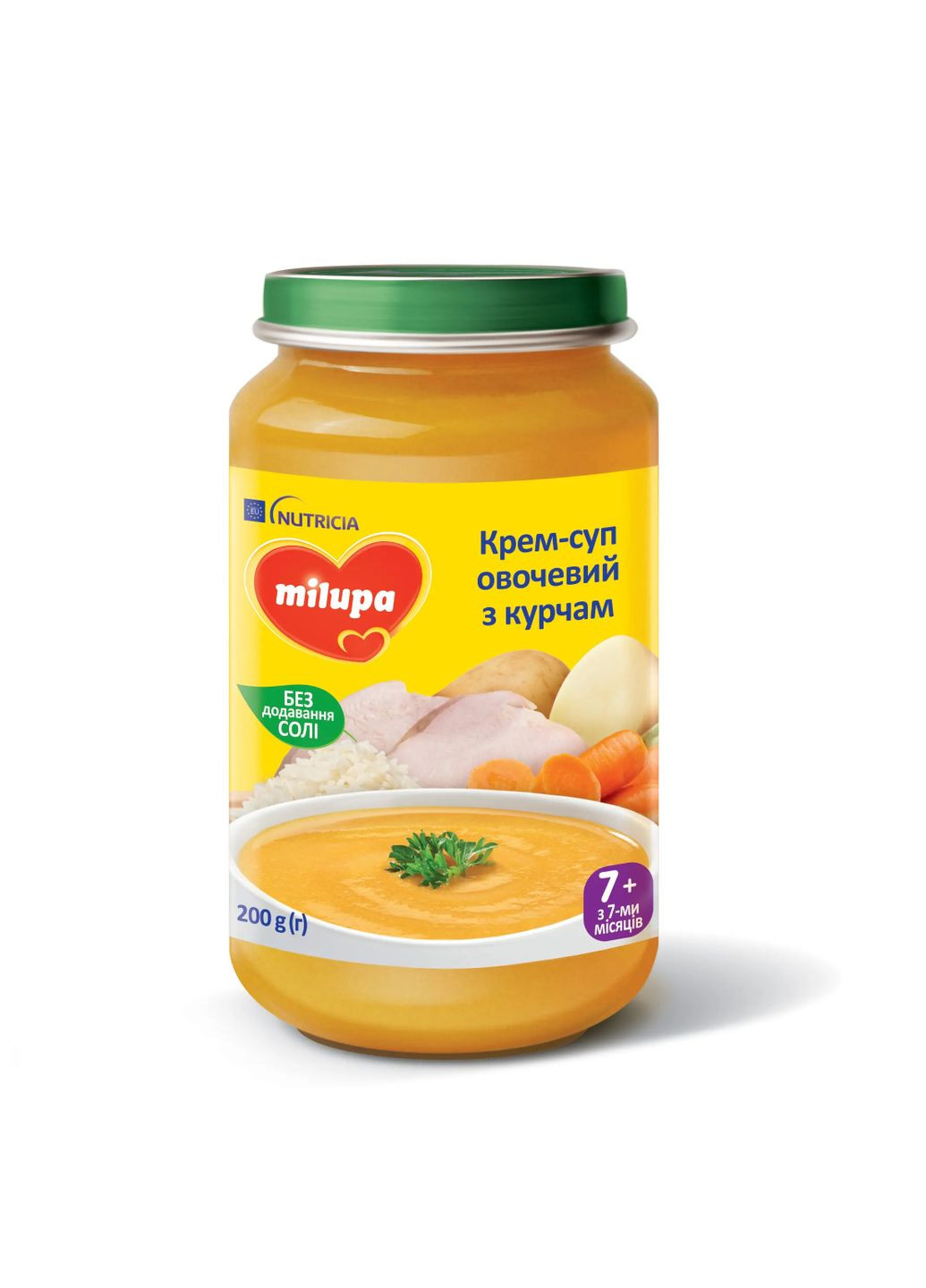 М'ясо-овочевий суп-пюре Суп з куркою, 200 г Milupa (328395201)