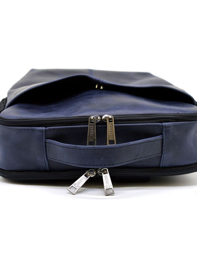 Шкіряний Рюкзак чоловічий синій для ноутбука RK-7280-3md TARWA (306373196)