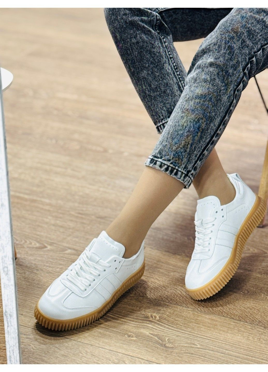 316 Кросівки Шкіряні Білі Hengji білі демісезони (322618068)