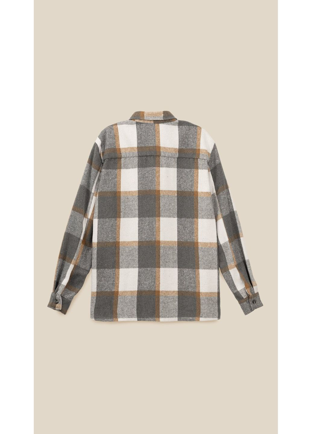 Серо-коричневая кэжуал рубашка LAWA